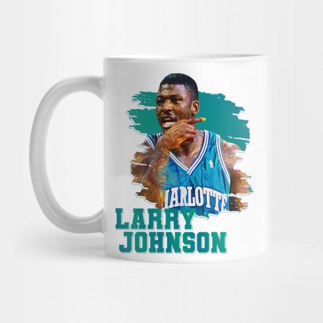 Larry johnson | charlotte hornets by Aloenalone